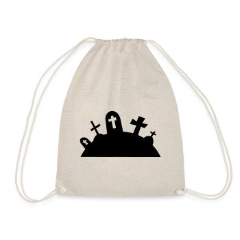 Graves cemetery halloween / graveyard graves - Drawstring Bag - nature - Front
