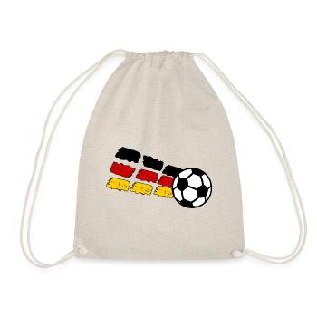 Die deutschen Fußball Fans - Turnbeutel - Natur - Vorne