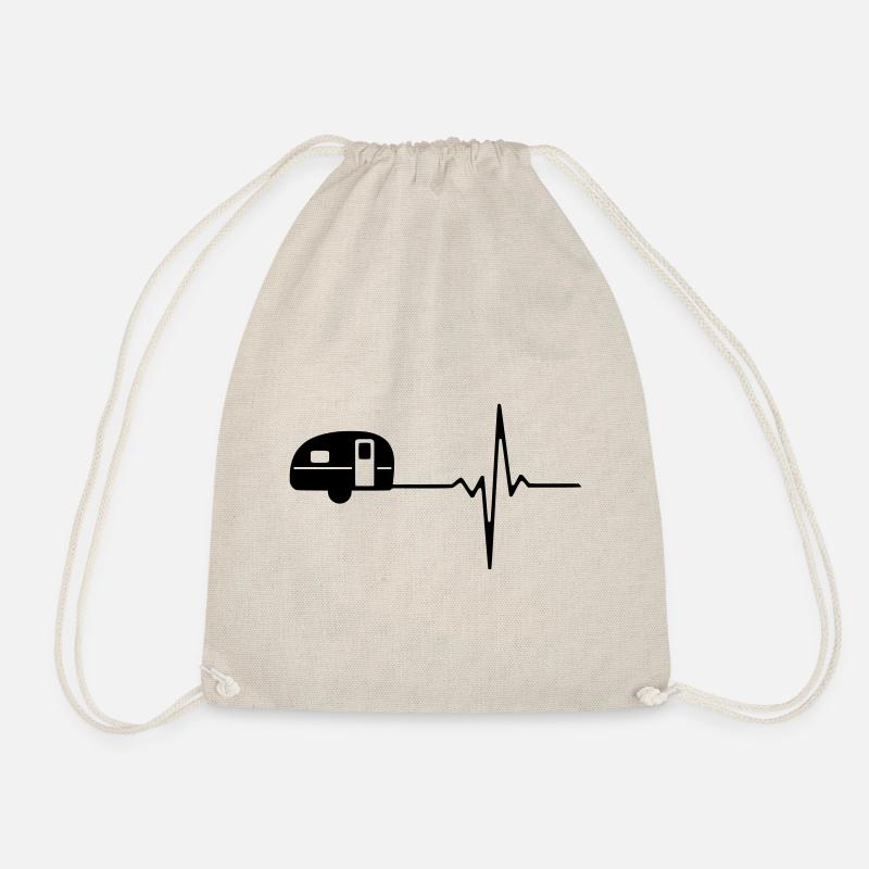 Camper Heartbeat - Turnbeutel - Natur