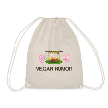 Vegan Humor Shirt · Funny pictures · Gift - Drawstring Bag - nature - Front