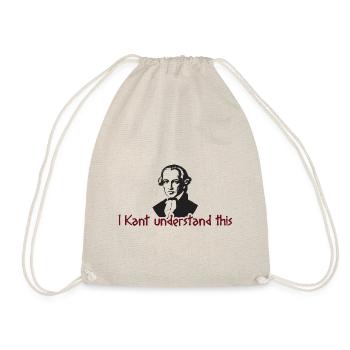 Ich verstehe dieses Geschenk - Turnbeutel - Natur - Vorne
