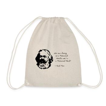 Karl Marx - Je suis une fille matérielle - Sac de sport léger - nature - Devant