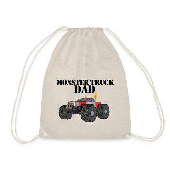 Monster truck DAD - Turnbeutel - Natur - Vorne