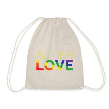 Alt er Love | SKAM | LGBT | Pride - Drawstring Bag - nature - Front