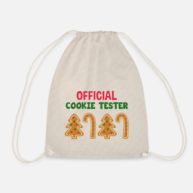 OFFICIAL COOKIE TESTER - Drawstring Bag - nature