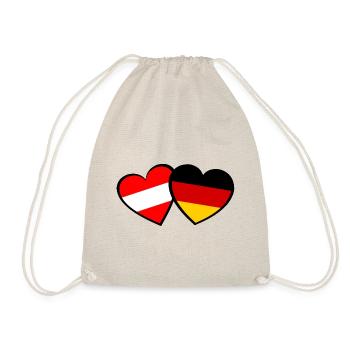 The heart of the German Austrians - Drawstring Bag - nature - Front