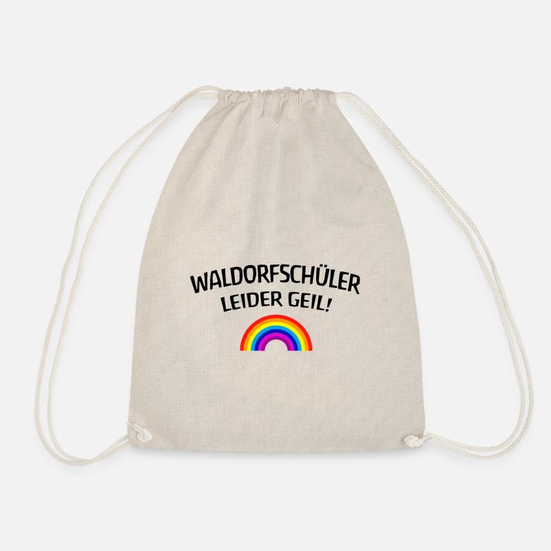 Waldorf students, unfortunately great! - Drawstring Bag - nature
