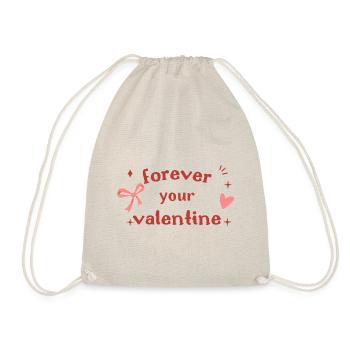 Saint-Valentin - Pour toujours votre Saint-Valentin - Sac de sport léger - nature - Devant