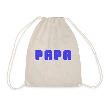 FROHER VATERTAG. PAPA. VATERTAG. VATER - Turnbeutel - Natur - Vorne