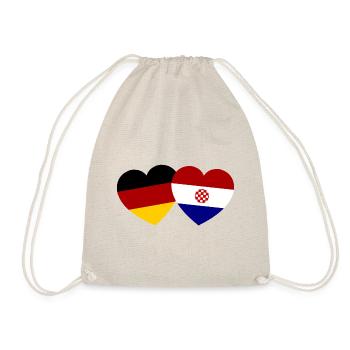 The German Croatian friendship - Drawstring Bag - nature - Front