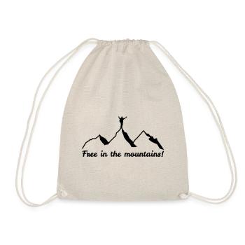 Free in the mountains - Turnbeutel - Natur - Vorne