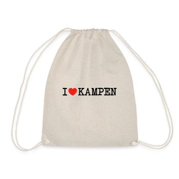 I love Kampen Sylt Ich liebe Lieblingsort Insel - Drawstring Bag - nature - Front