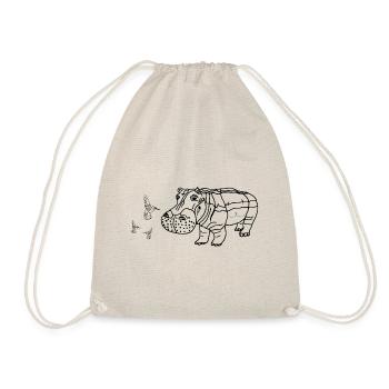Hippo Hippo - Turnbeutel - Natur - Vorne