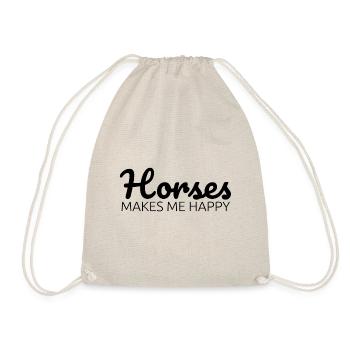 Pony cheval western poulains cadeau équitation dressing - Sac de sport léger - nature - Devant