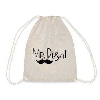 Mr. Right - Drawstring Bag - nature - Front