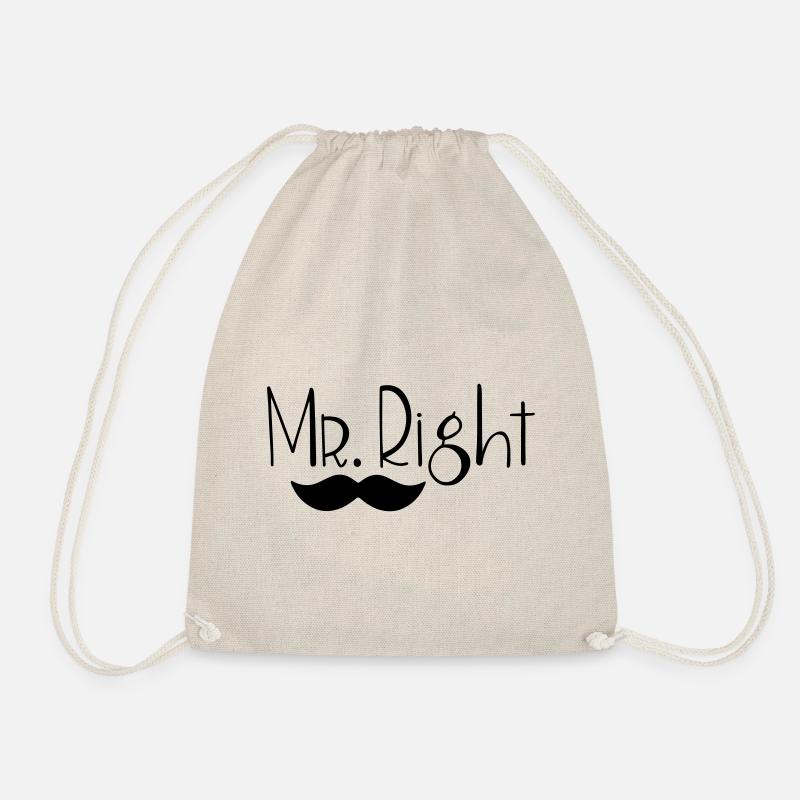Mr. Right - Turnbeutel - Natur
