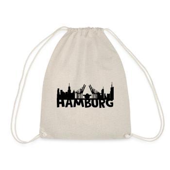 Hamburg Skyline - Turnbeutel - Natur - Vorne