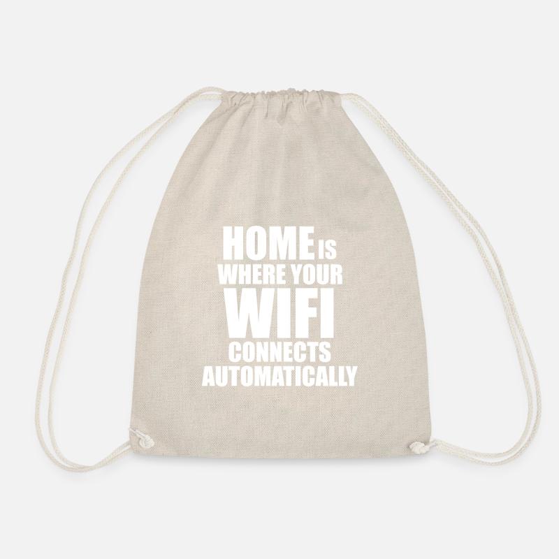 Linux Unix Wifi Coding Admin Spruch lustig - Turnbeutel - Natur