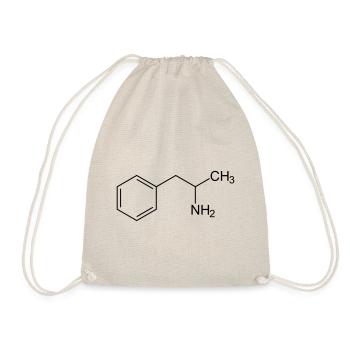 Amphetamine drug structural formula - Drawstring Bag - nature - Front