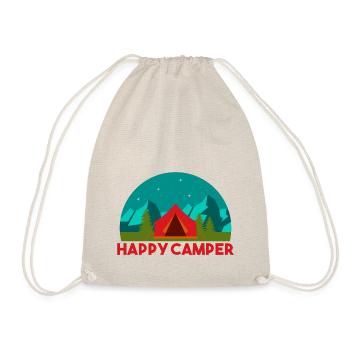 HAPPY CAMPER - Turnbeutel - Natur - Vorne