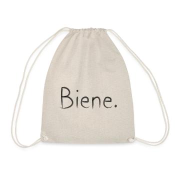 BEE - Drawstring Bag - nature - Front