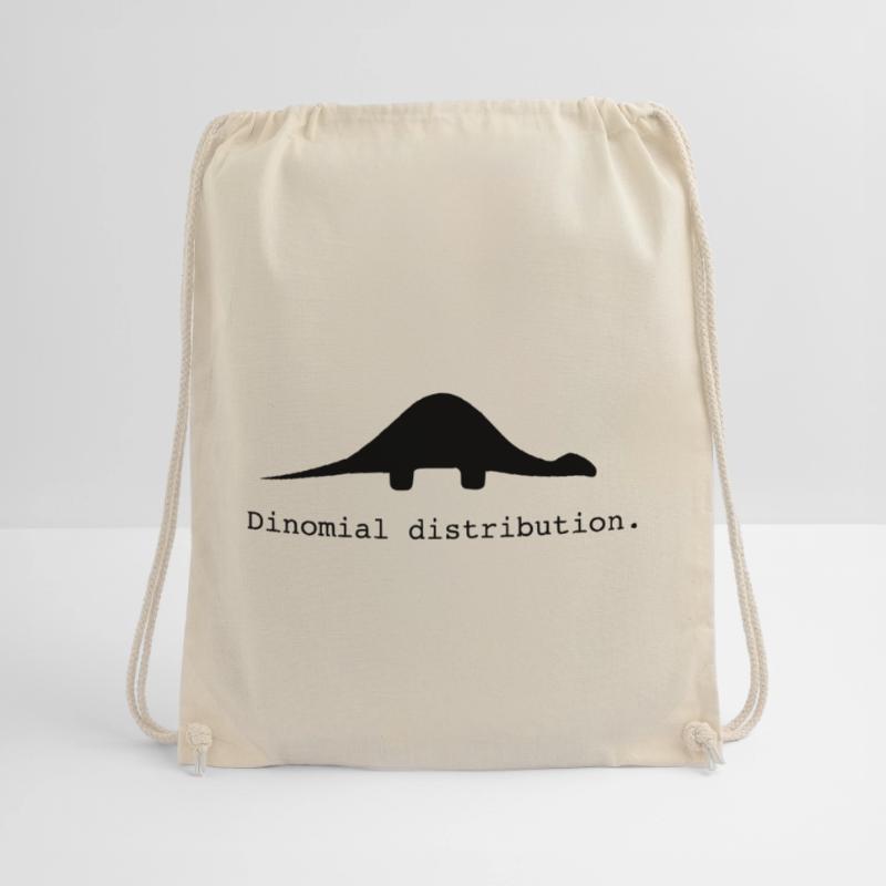 funny nerd geek, gift idea, Binomial distribution Turnbeutel