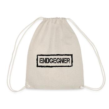 Der Endgegner, ein klasse Geschenk - Turnbeutel - Natur - Vorne