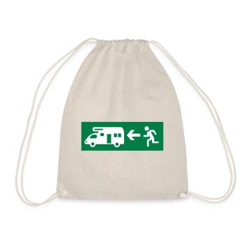 camper - Drawstring Bag - nature - Front