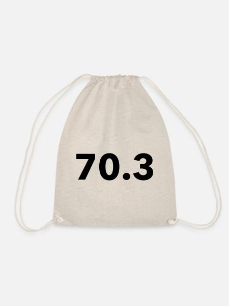Triathlon middle distance 70.3 - Drawstring Bag - nature