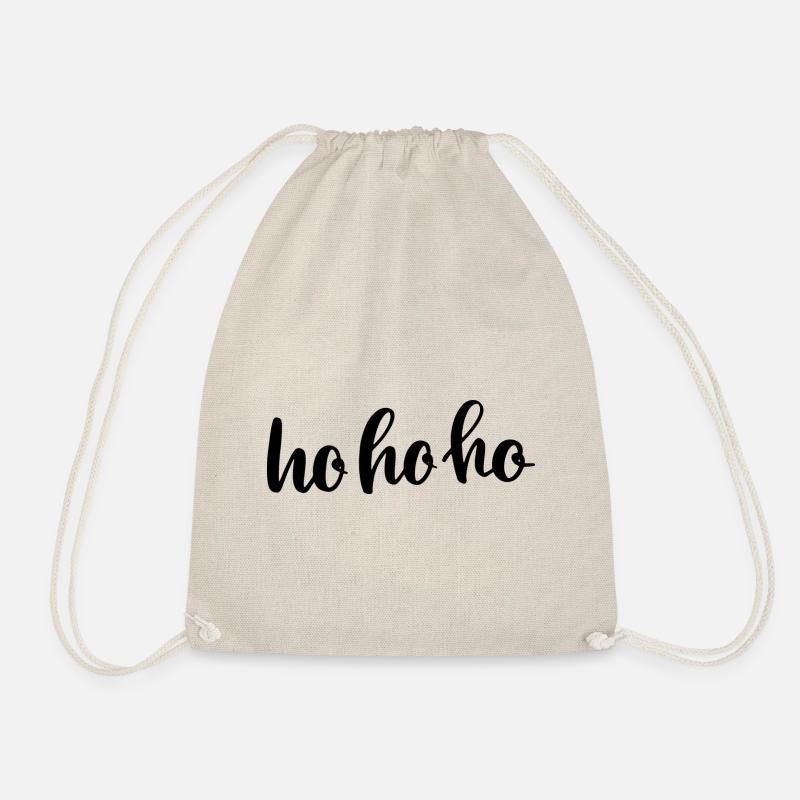 HO HO HO - Drawstring Bag - nature