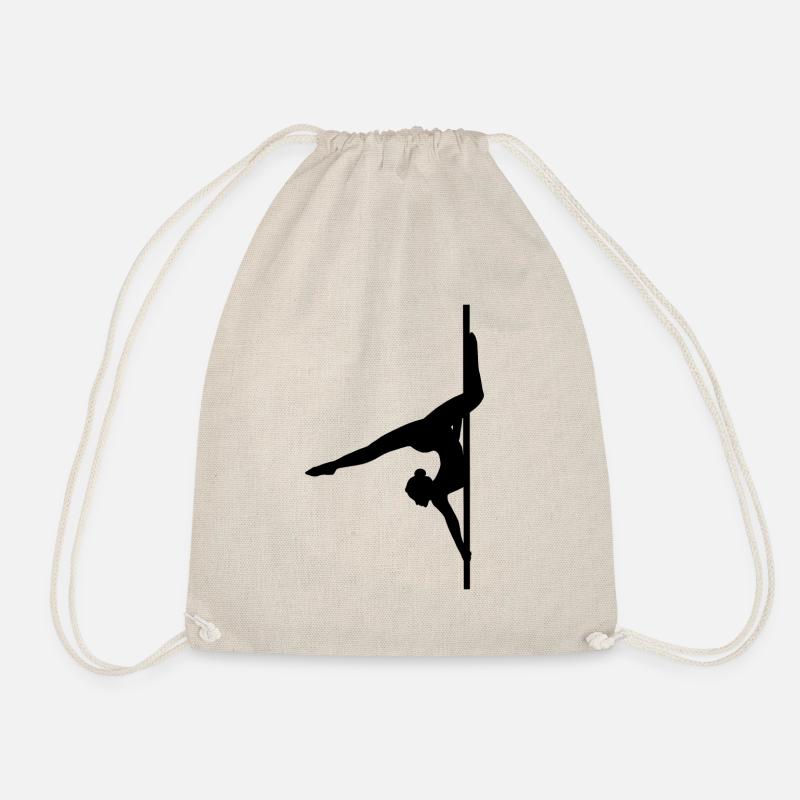 Pole Dance Shape Schatten Figur Butterfly - Turnbeutel - Natur