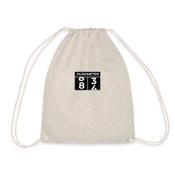 Oldometer 84th Birthday Funny Slogan Turning 84 - Drawstring Bag - nature - Front