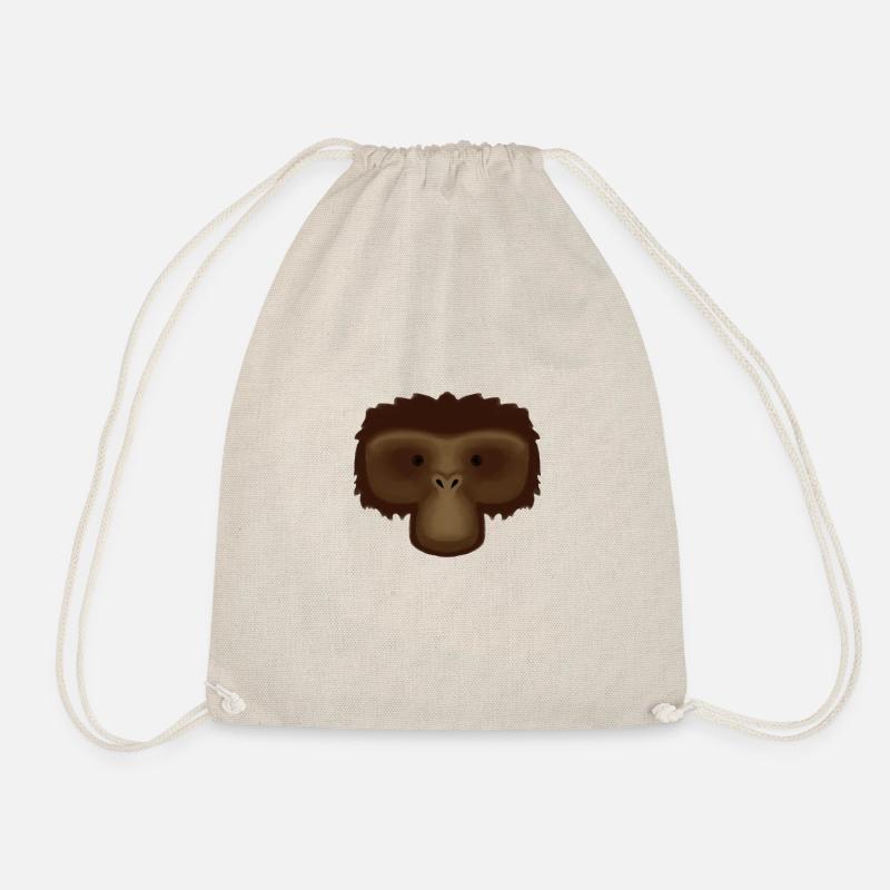 monkey - Drawstring Bag - nature