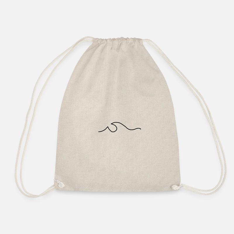 wave - Drawstring Bag - nature