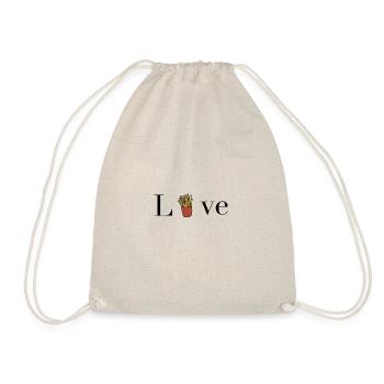 L'amour des frites - Foodie - Sac de sport léger - nature - Devant