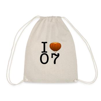 I <3 07 - Drawstring Bag - nature - Front