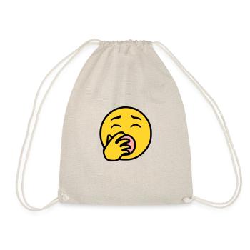 Emoji Tired Sketch Couleur - Sac de sport léger - nature - Devant
