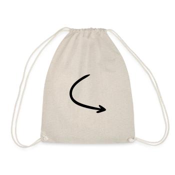 Flèche dessin croquis noir - Sac de sport léger - nature - Devant