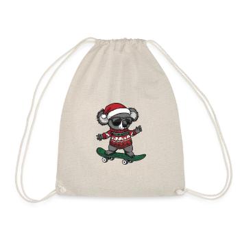 Koala Christmas Funny - Drawstring Bag - nature - Front