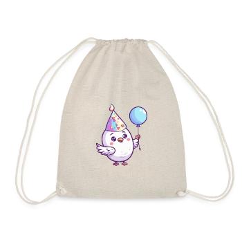 Dove Bird Birthday Baby - Drawstring Bag - nature - Front
