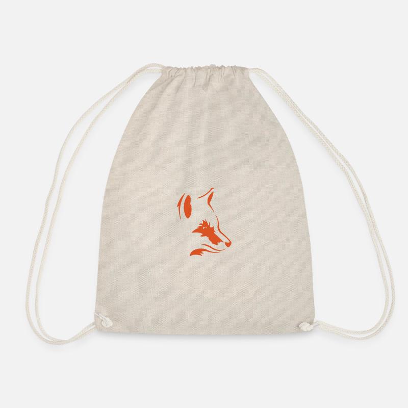Fox - Drawstring Bag - nature