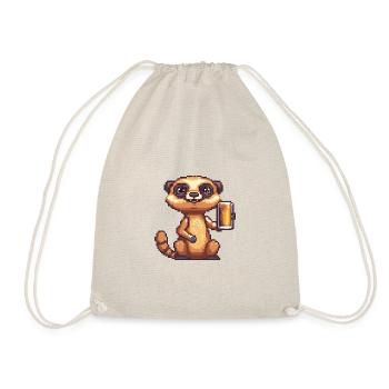 Suricate Bière Pixel - Sac de sport léger - nature - Devant