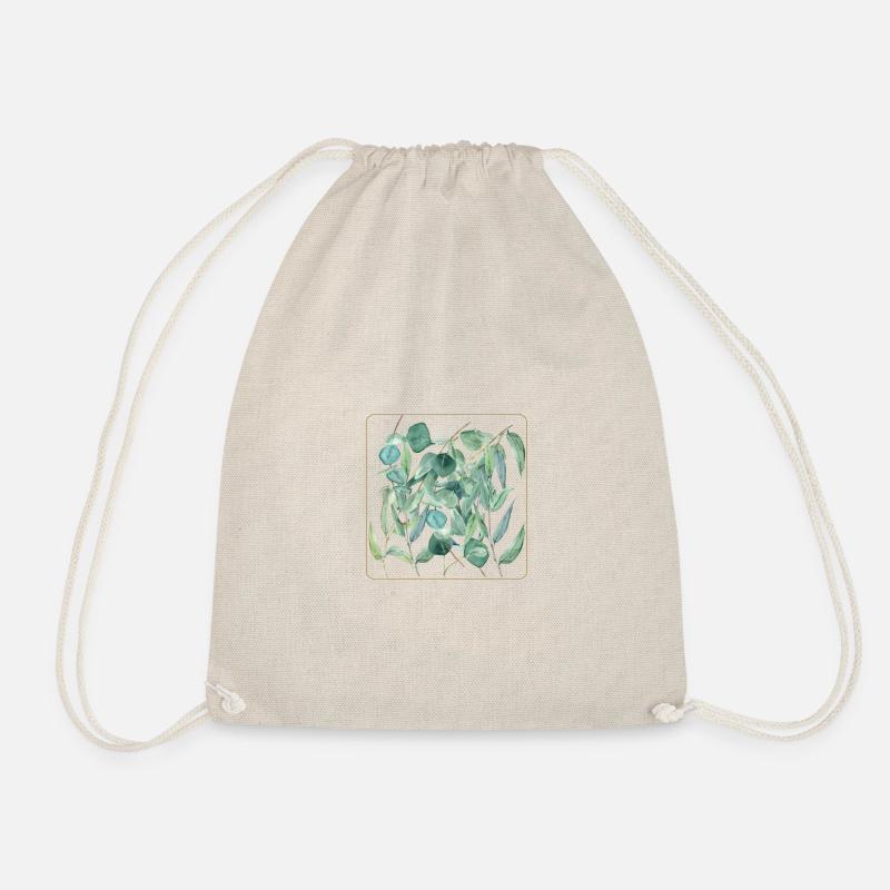 Eucalyptus - Drawstring Bag - nature