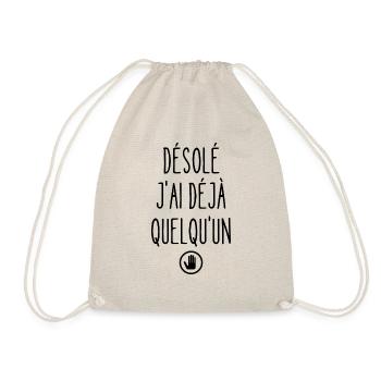 désolé j'ai déjà quelqu'un - Sac de sport léger - nature - Devant