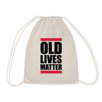 old lives matter quote - Drawstring Bag - nature - Front