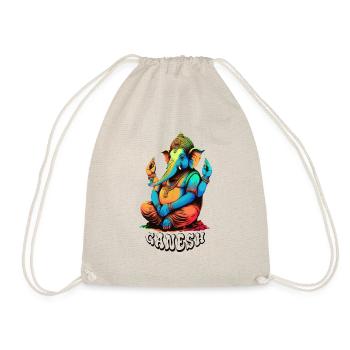 Ganesh - Drawstring Bag - nature - Front