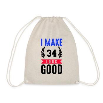 look good 34 - Drawstring Bag - nature - Front