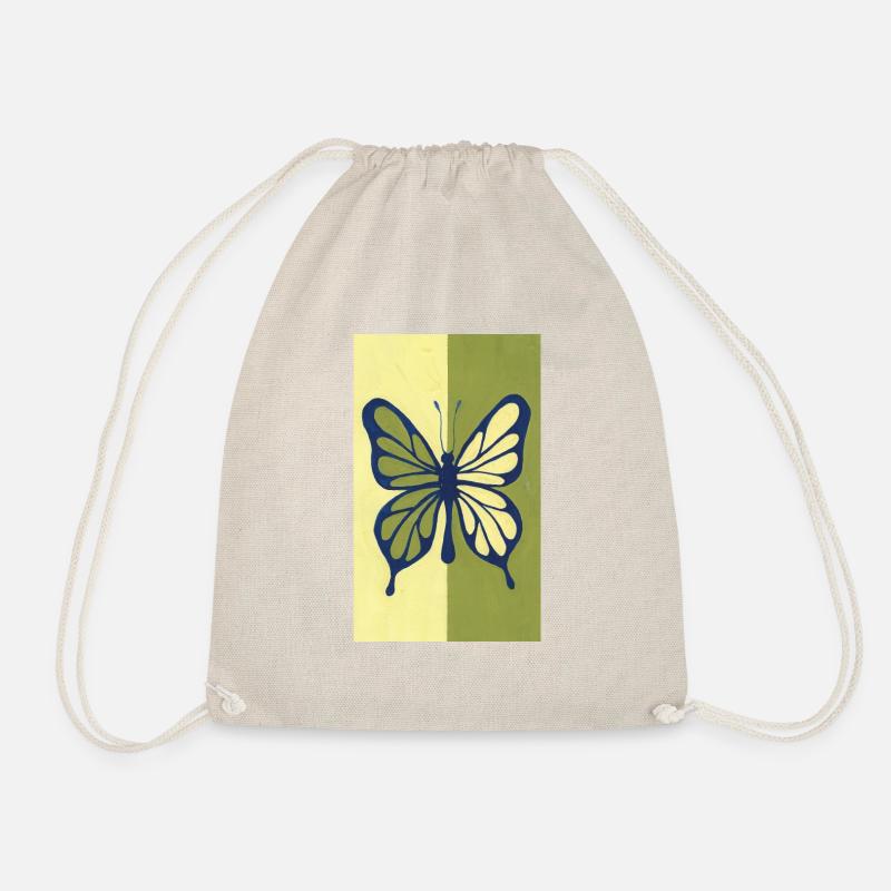 Summer Messenger Butterfly - Drawstring Bag - nature