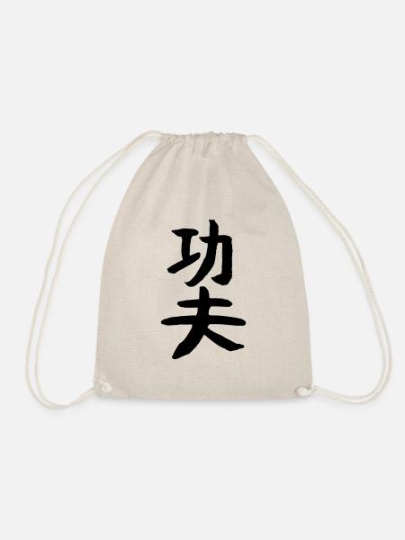 Kungfu - Auf Chinesisch VEKTOR - Turnbeutel - Natur