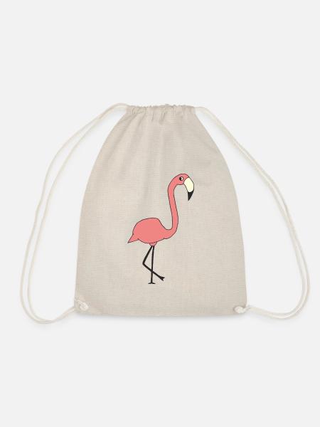 Flamingo - Drawstring Bag - nature